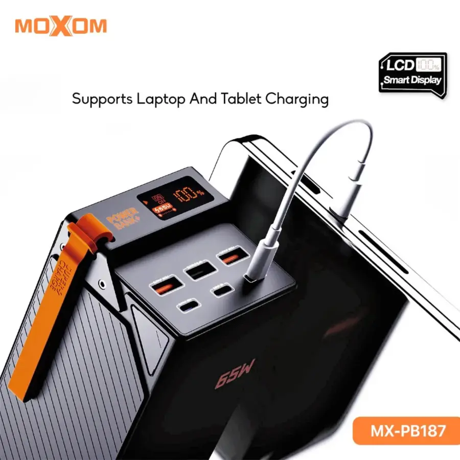 پاوربانک 50000 میلیآمپر ماکسوم مدل MX-PB187 | فست شارژ 65 وات با نمایشگر LCD - Image 3